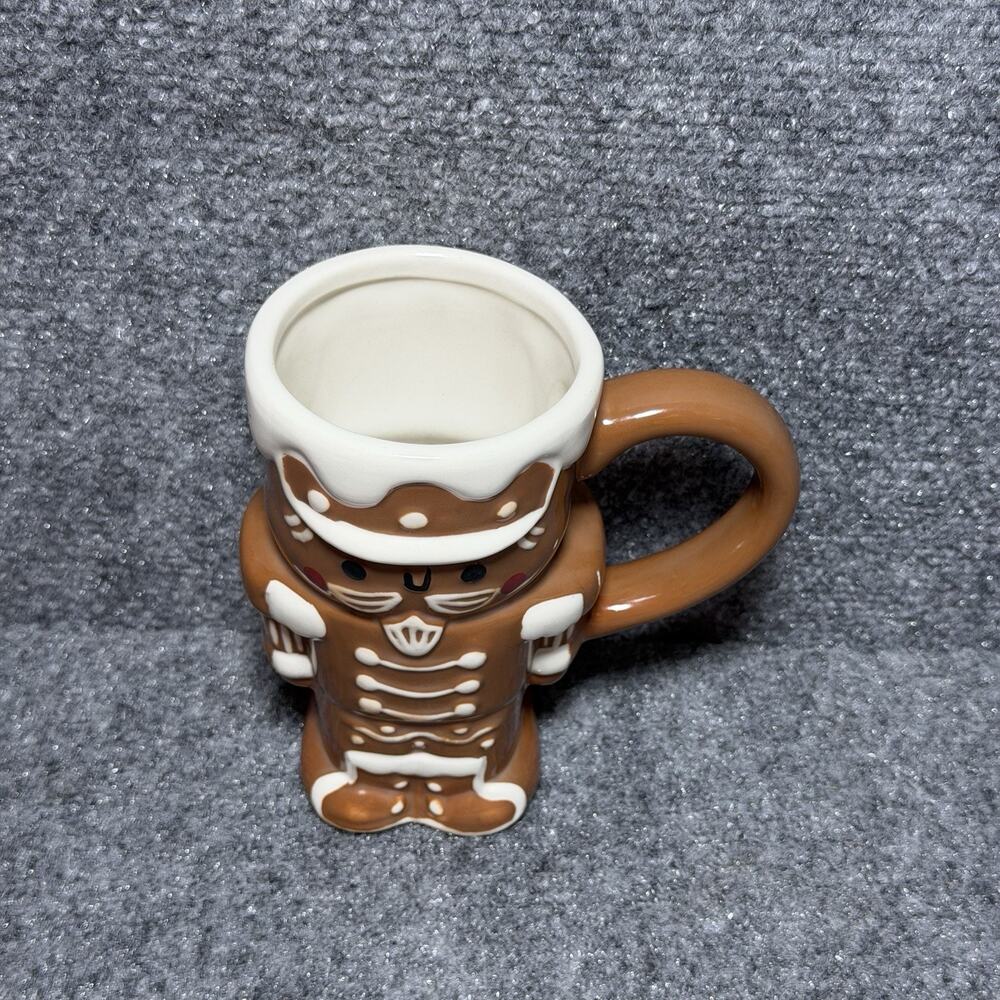 Wondershop at Target Stoneware Figural Gingerbread Man Coffee Mug Ceramic Cup